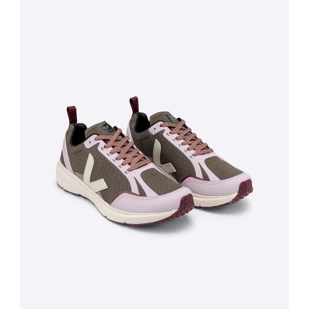 Women's Veja CONDOR 2 ALVEOMESH Shoes Khaki/Pink | ZA 492GSO